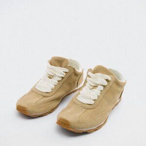 ZARA Suede Athletic Sneaker Running Style Lightweight Shoes